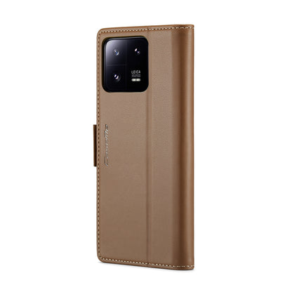 Xiaomi 13 Pro Leather Wallet Case - RFID Blocking, Stand Function, Card Slots