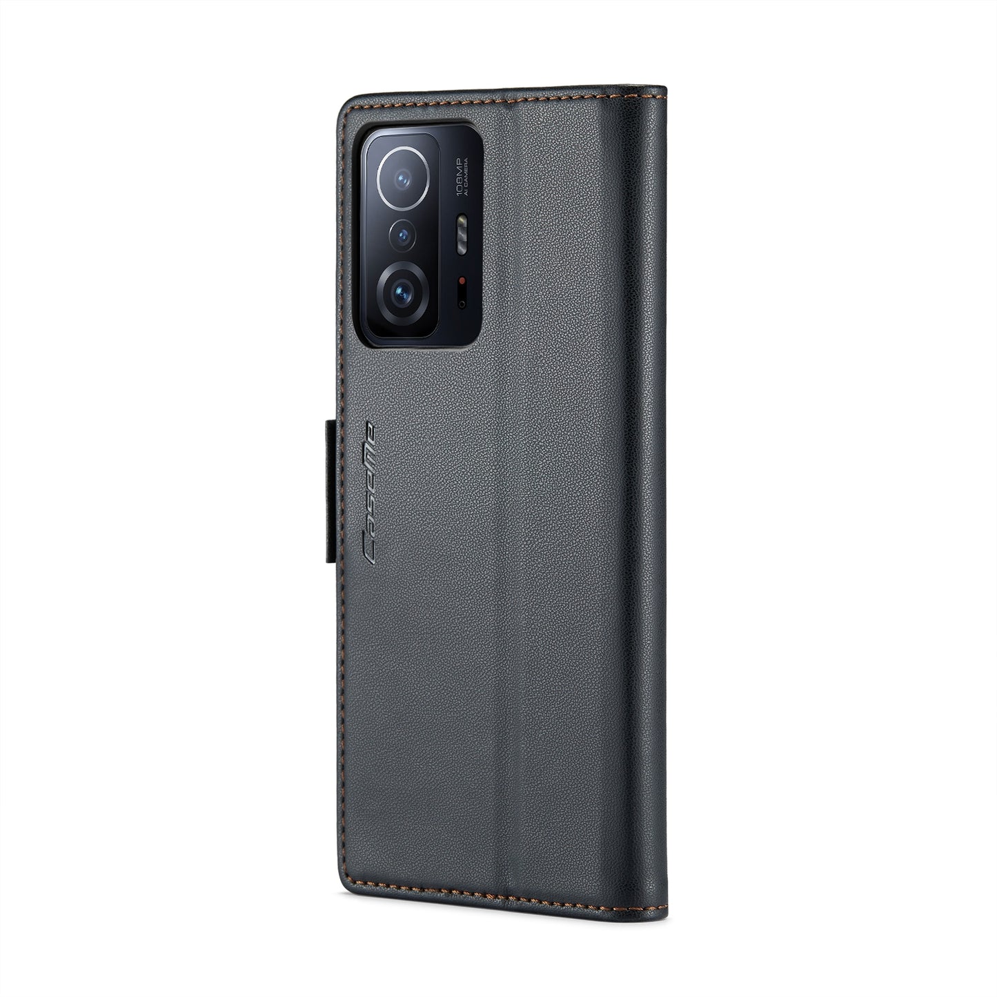 Xiaomi 11T/11T Pro Leather Wallet Case - RFID Blocking, Stand Function, Card Slots