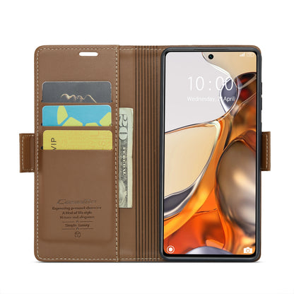 Xiaomi 11T/11T Pro Leather Wallet Case - RFID Blocking, Stand Function, Card Slots