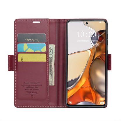 Xiaomi 11T/11T Pro Leather Wallet Case - RFID Blocking, Stand Function, Card Slots