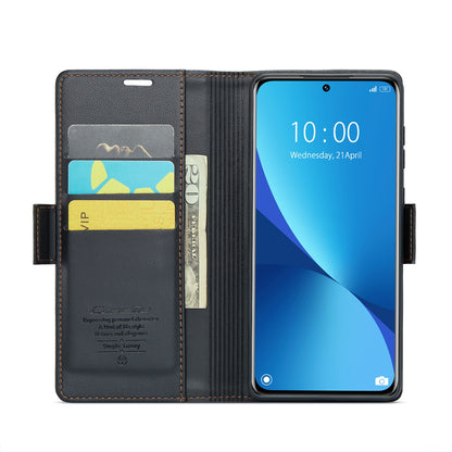 Xiaomi 12/12X/12S Leather Wallet Case - RFID Blocking, Stand Function, Card Slots