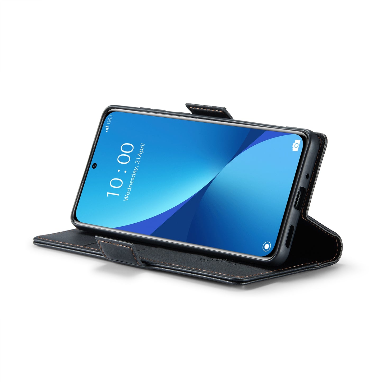 Xiaomi 12/12X/12S Leather Wallet Case - RFID Blocking, Stand Function, Card Slots