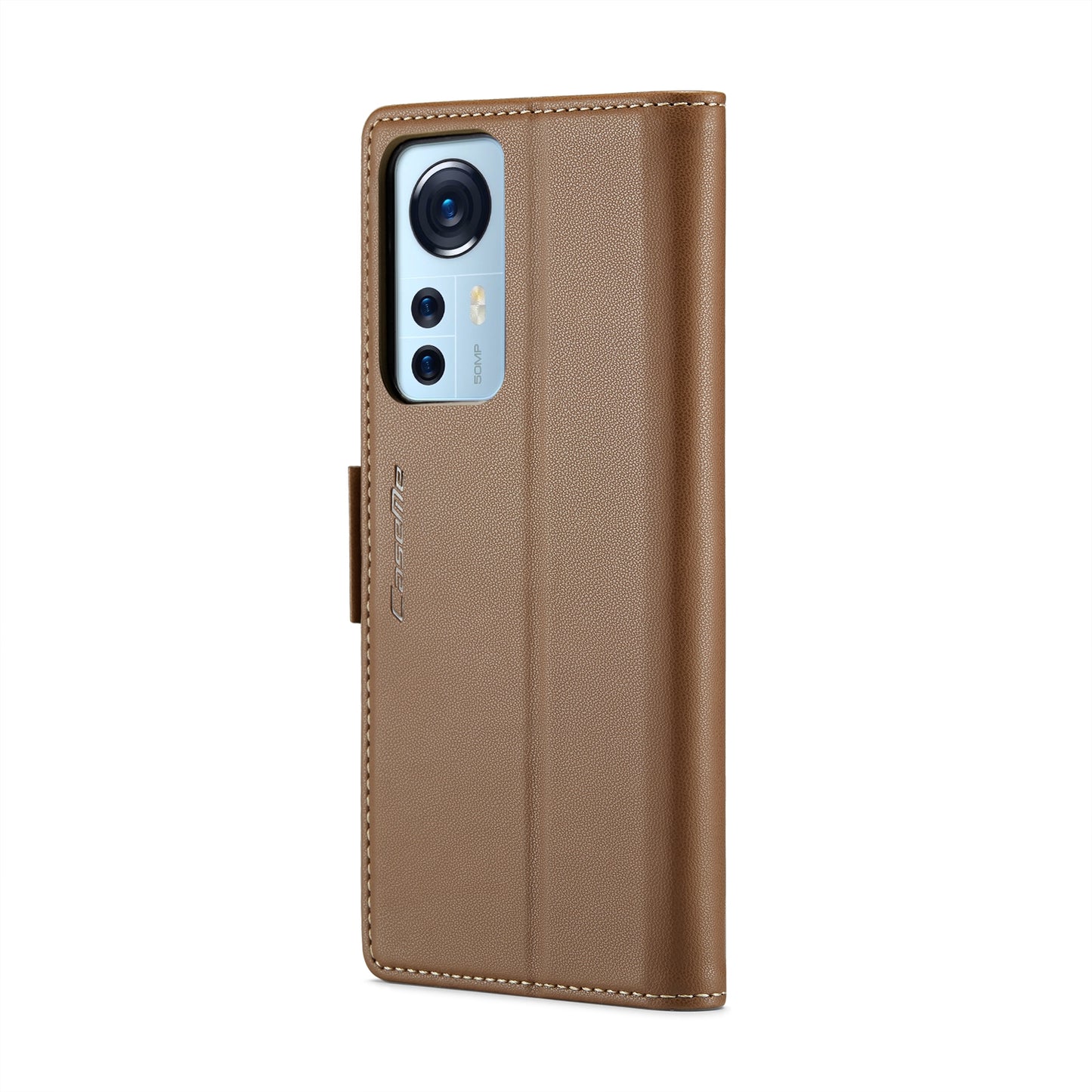 Xiaomi 12/12X/12S Leather Wallet Case - RFID Blocking, Stand Function, Card Slots