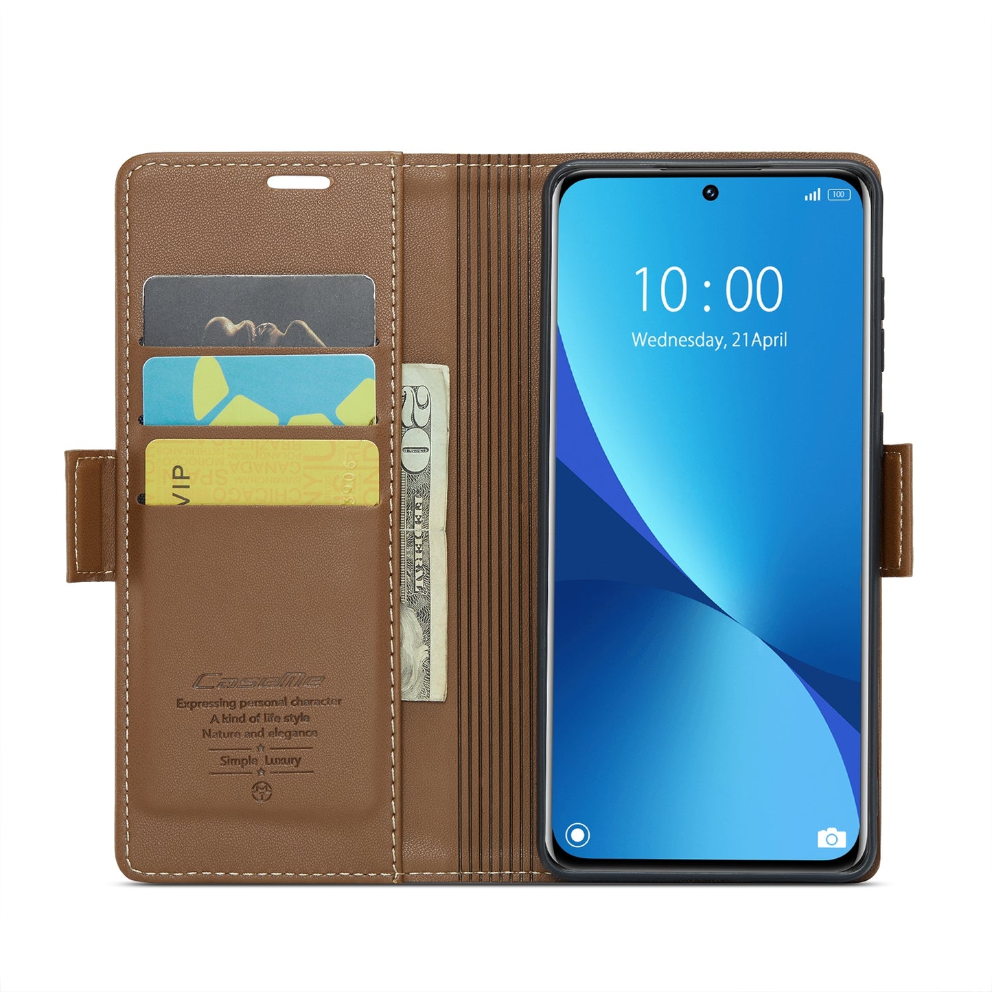 Xiaomi 12/12X/12S Leather Wallet Case - RFID Blocking, Stand Function, Card Slots