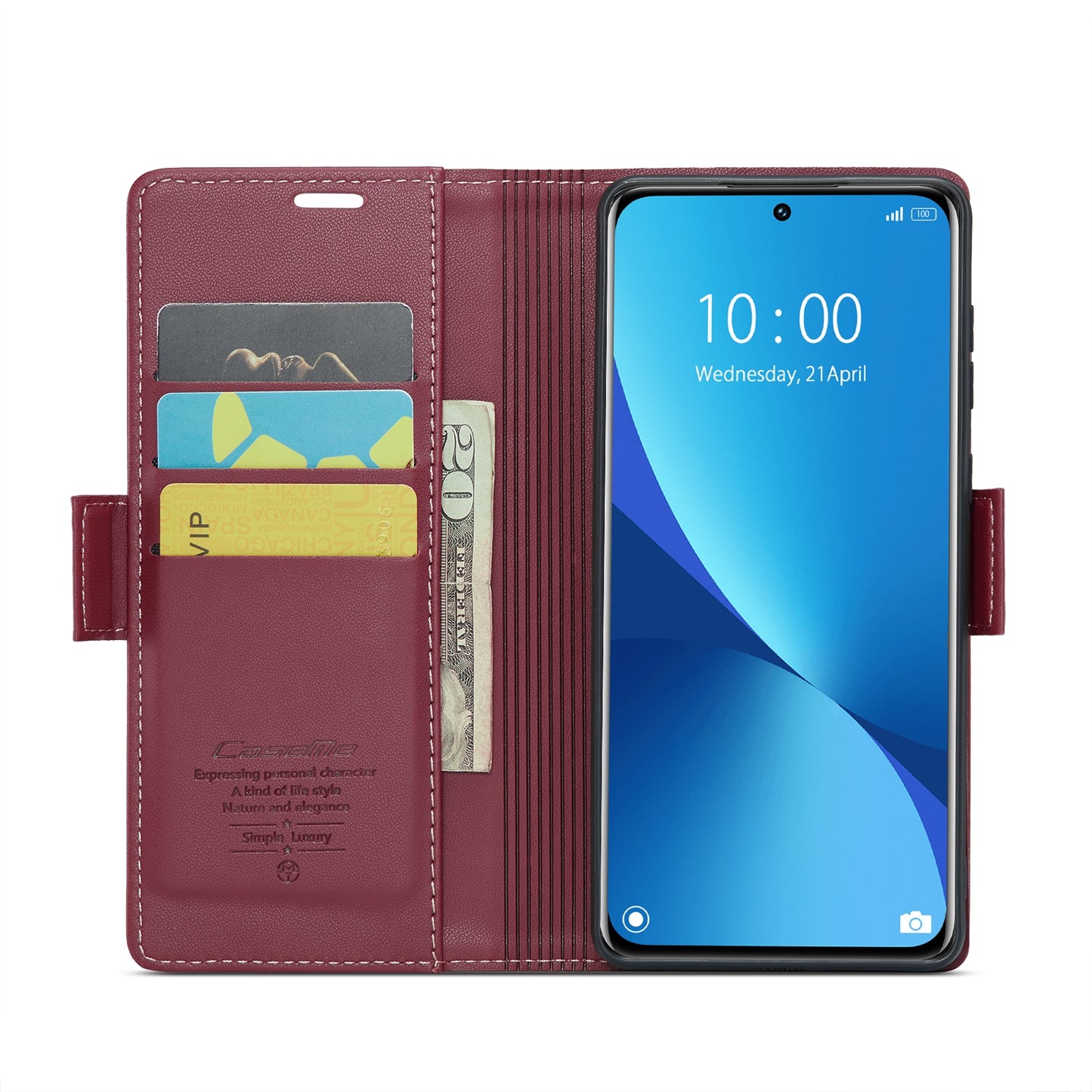 Xiaomi 12/12X/12S Leather Wallet Case - RFID Blocking, Stand Function, Card Slots