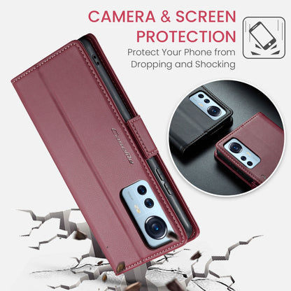 Xiaomi 12/12X/12S Leather Wallet Case - RFID Blocking, Stand Function, Card Slots