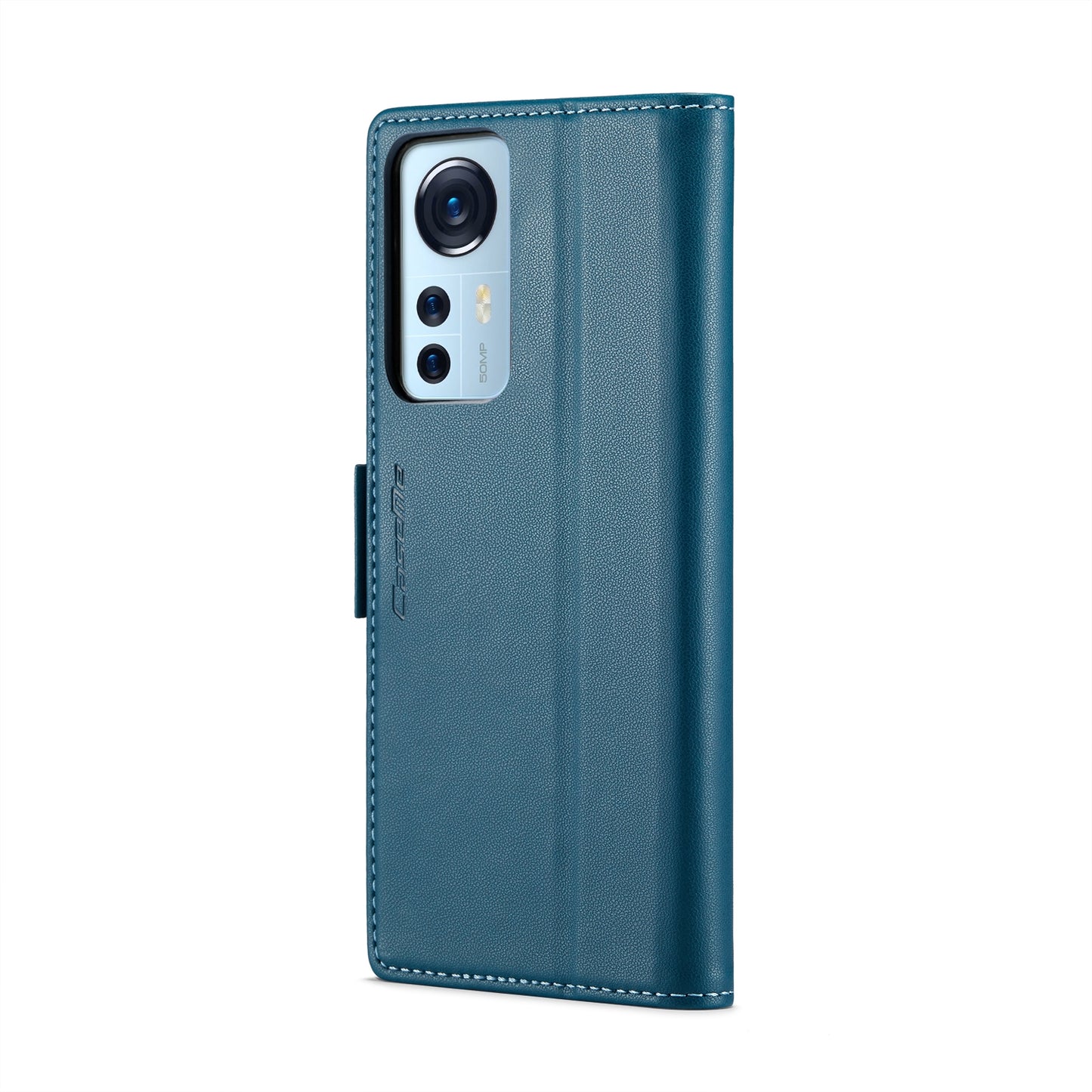 Xiaomi 12/12X/12S Leather Wallet Case - RFID Blocking, Stand Function, Card Slots