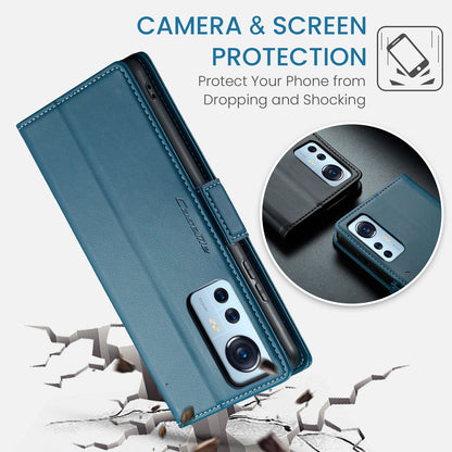 Xiaomi 12/12X/12S Leather Wallet Case - RFID Blocking, Stand Function, Card Slots