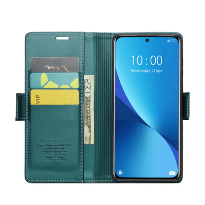Xiaomi 12/12X/12S Leather Wallet Case - RFID Blocking, Stand Function, Card Slots