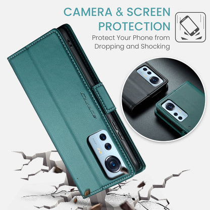 Xiaomi 12/12X/12S Leather Wallet Case - RFID Blocking, Stand Function, Card Slots