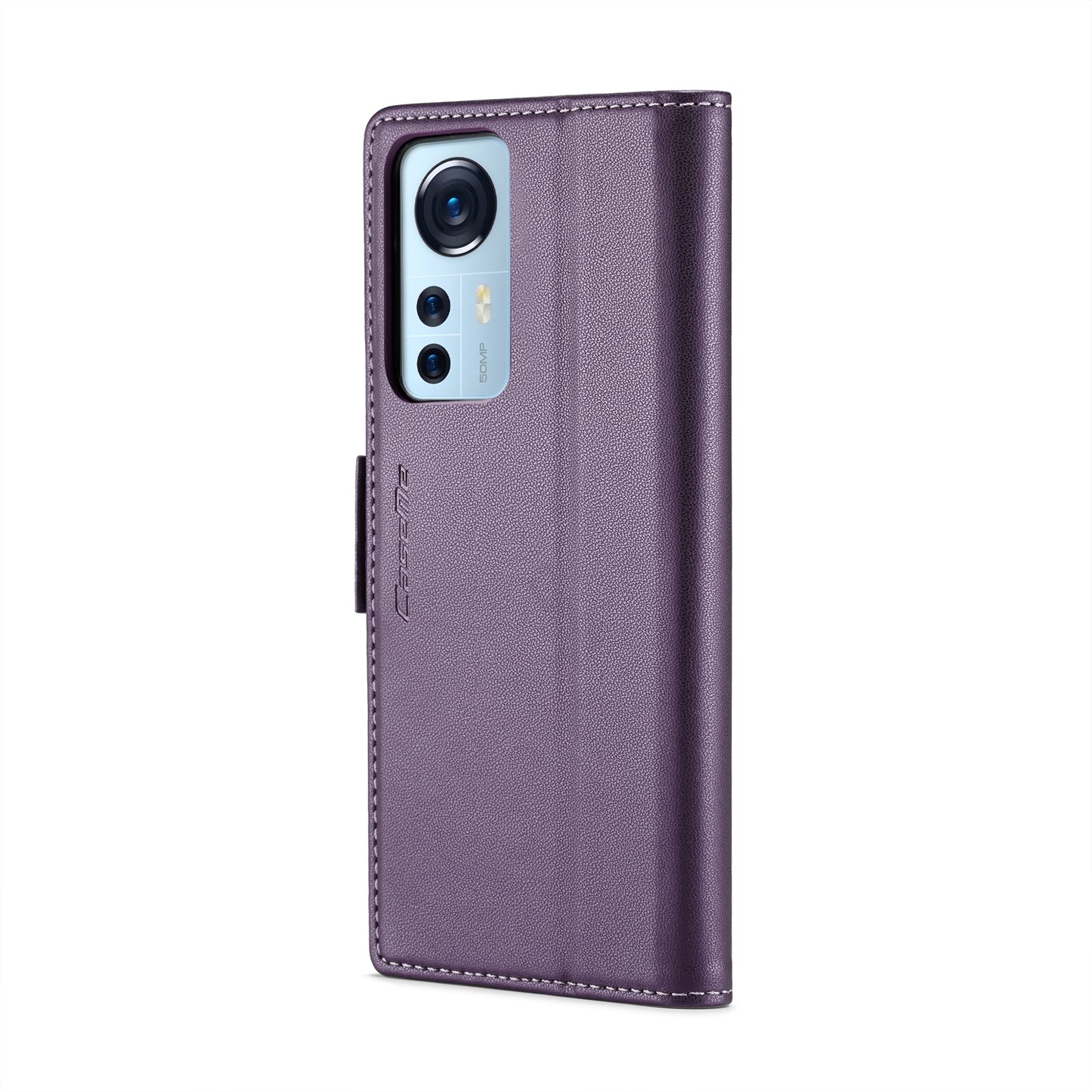 Xiaomi 12/12X/12S Leather Wallet Case - RFID Blocking, Stand Function, Card Slots