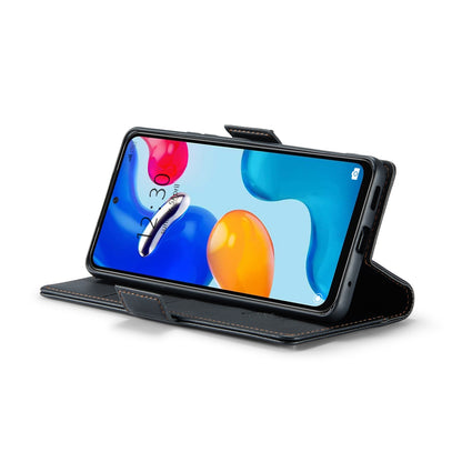 Xiaomi Redmi Note 11 4G Leather Wallet Case - RFID Blocking, Stand Function, Card Slots