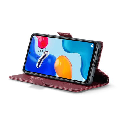Xiaomi Redmi Note 11 4G Leather Wallet Case - RFID Blocking, Stand Function, Card Slots