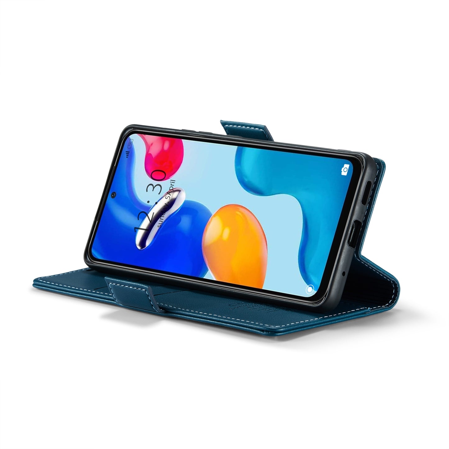 Xiaomi Redmi Note 11 4G Leather Wallet Case - RFID Blocking, Stand Function, Card Slots