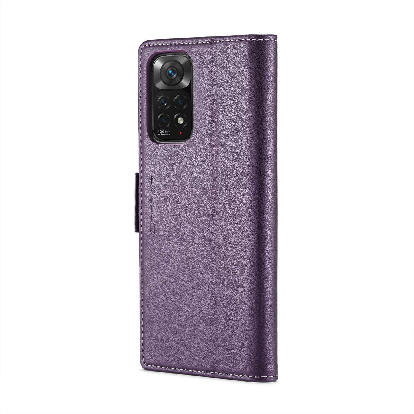 Xiaomi Redmi Note 11 4G Leather Wallet Case - RFID Blocking, Stand Function, Card Slots