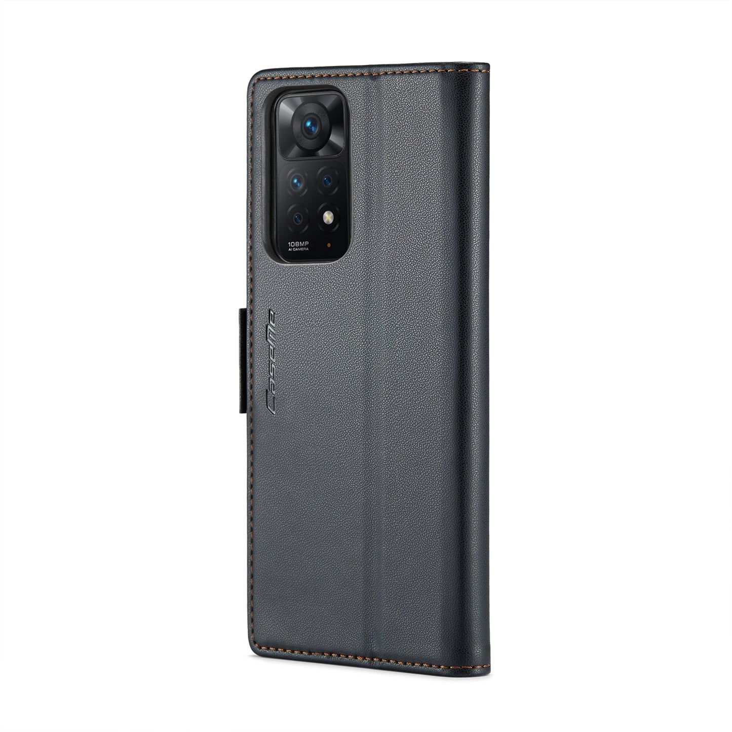 Xiaomi Redmi Note 11 Pro 5G Leather Wallet Case - RFID Blocking, Stand Function, Card Slots