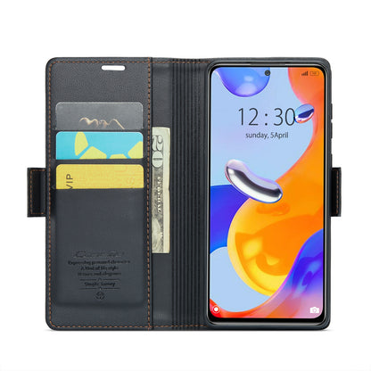 Xiaomi Redmi Note 11 Pro 5G Leather Wallet Case - RFID Blocking, Stand Function, Card Slots