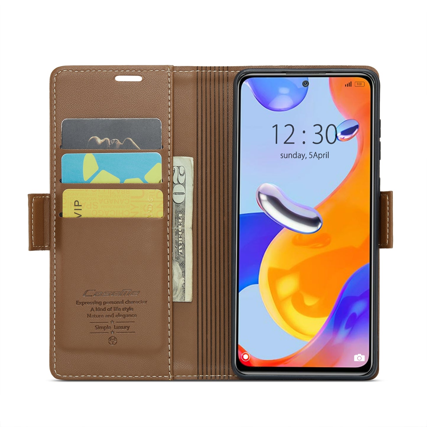 Xiaomi Redmi Note 11 Pro 5G Leather Wallet Case - RFID Blocking, Stand Function, Card Slots