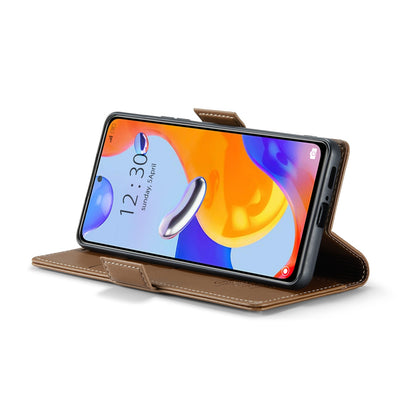 Xiaomi Redmi Note 11 Pro 5G Leather Wallet Case - RFID Blocking, Stand Function, Card Slots