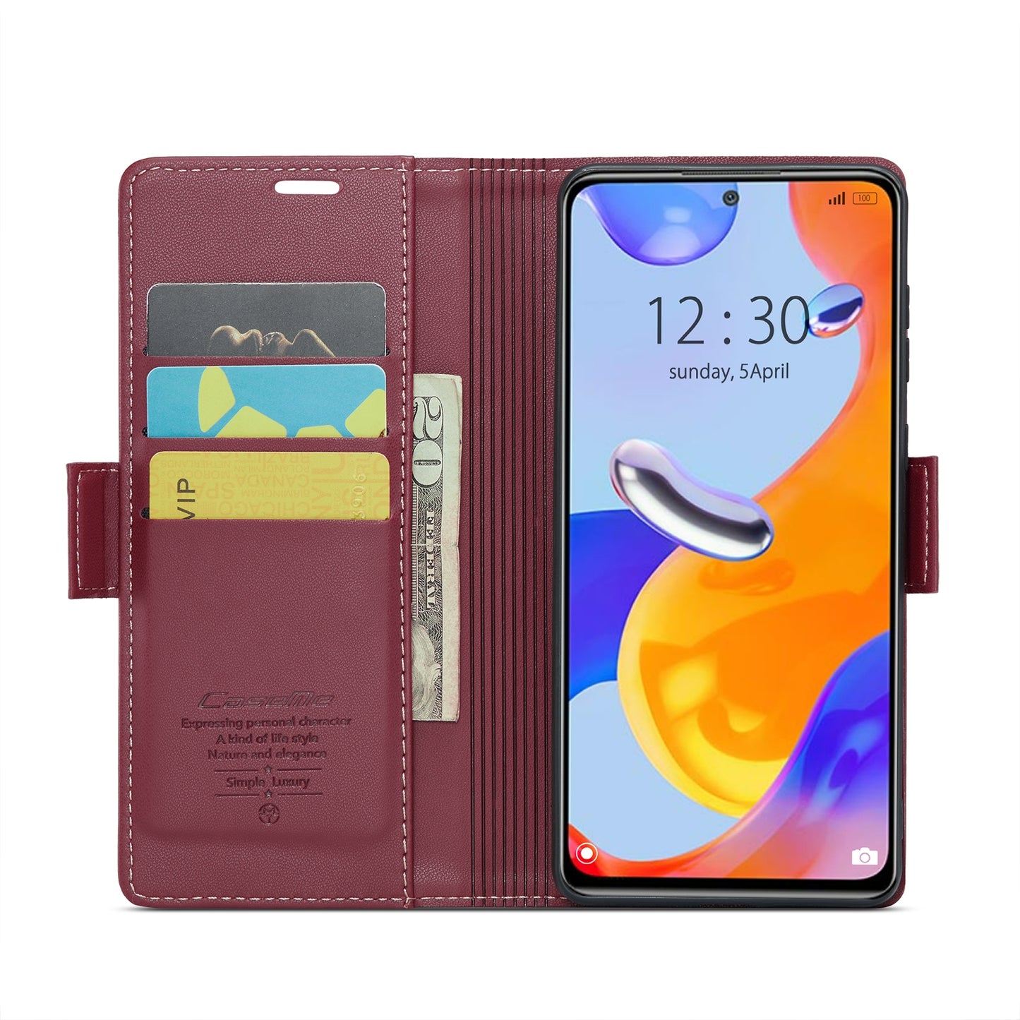 Xiaomi Redmi Note 11 Pro 5G Leather Wallet Case - RFID Blocking, Stand Function, Card Slots