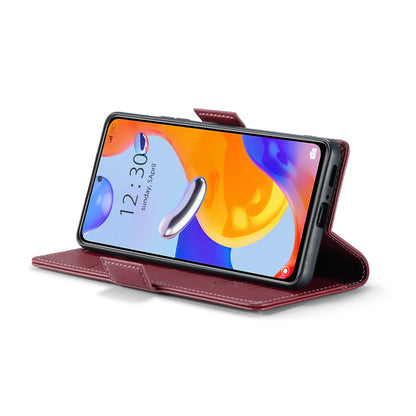Xiaomi Redmi Note 11 Pro 5G Leather Wallet Case - RFID Blocking, Stand Function, Card Slots