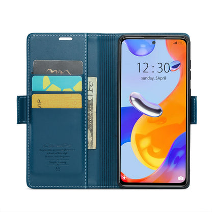 Xiaomi Redmi Note 11 Pro 5G Leather Wallet Case - RFID Blocking, Stand Function, Card Slots