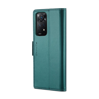 Xiaomi Redmi Note 11 Pro 5G Leather Wallet Case - RFID Blocking, Stand Function, Card Slots