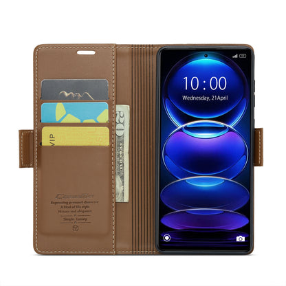 Xiaomi Poco X5 Pro 5G Leather Wallet Case - RFID Blocking, Stand Function, Card Slots