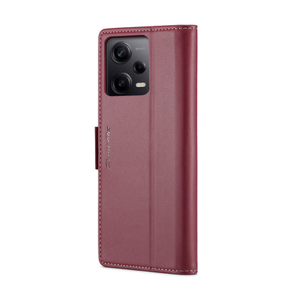 Xiaomi Poco X5 Pro 5G Leather Wallet Case - RFID Blocking, Stand Function, Card Slots