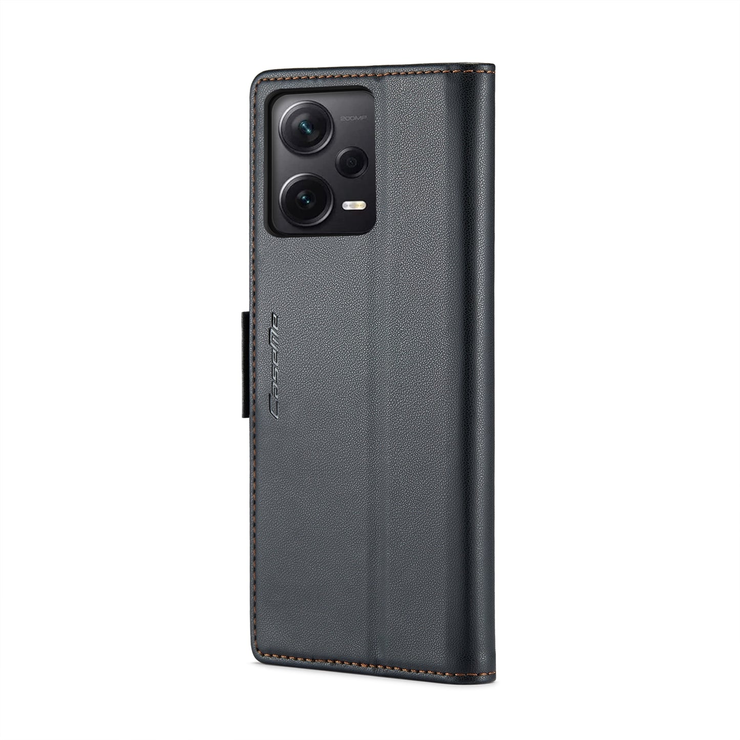 Xiaomi Redmi Note 12 Pro+ 5G Leather Wallet Case - RFID Blocking, Stand Function, Card Slots