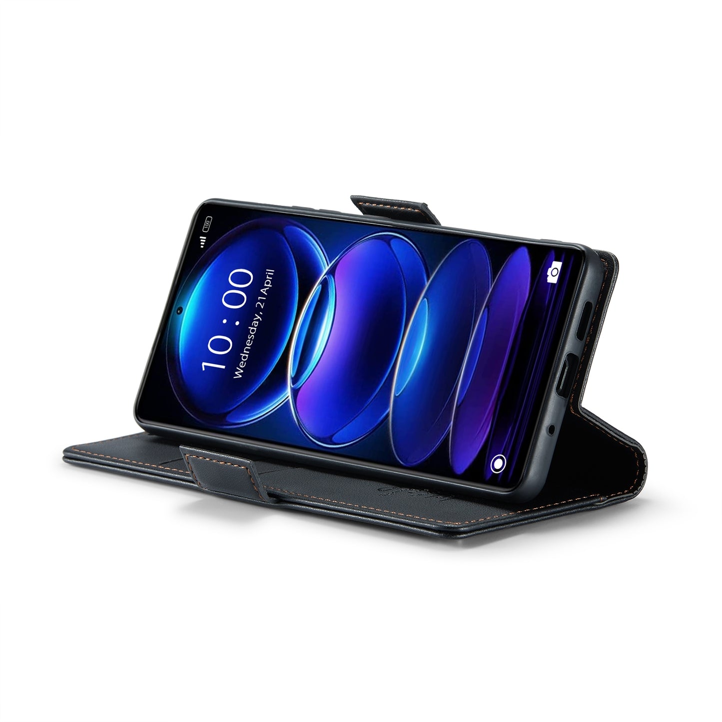 Xiaomi Redmi Note 12 Pro+ 5G Leather Wallet Case - RFID Blocking, Stand Function, Card Slots