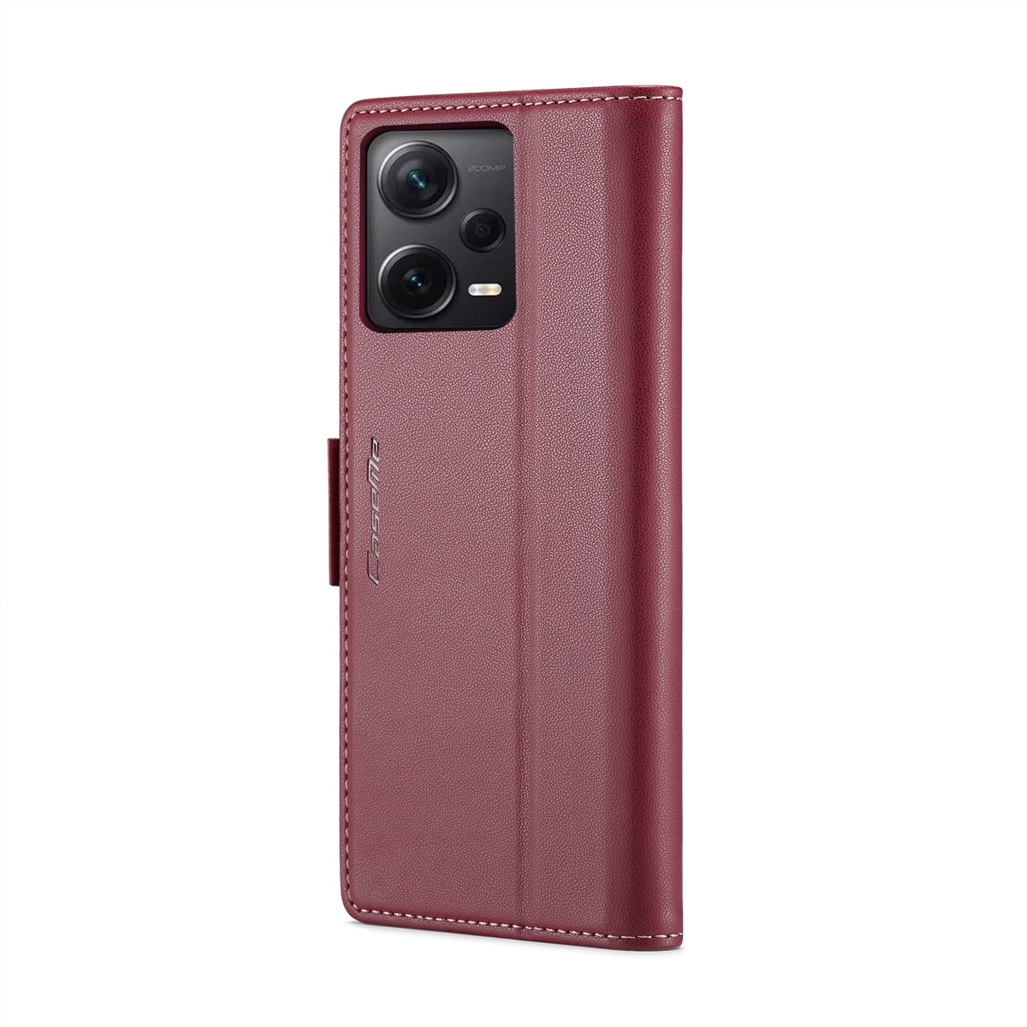 Xiaomi Redmi Note 12 Pro+ 5G Leather Wallet Case - RFID Blocking, Stand Function, Card Slots