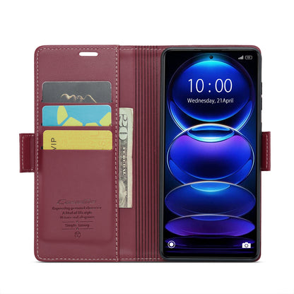 Xiaomi Redmi Note 12 Pro+ 5G Leather Wallet Case - RFID Blocking, Stand Function, Card Slots