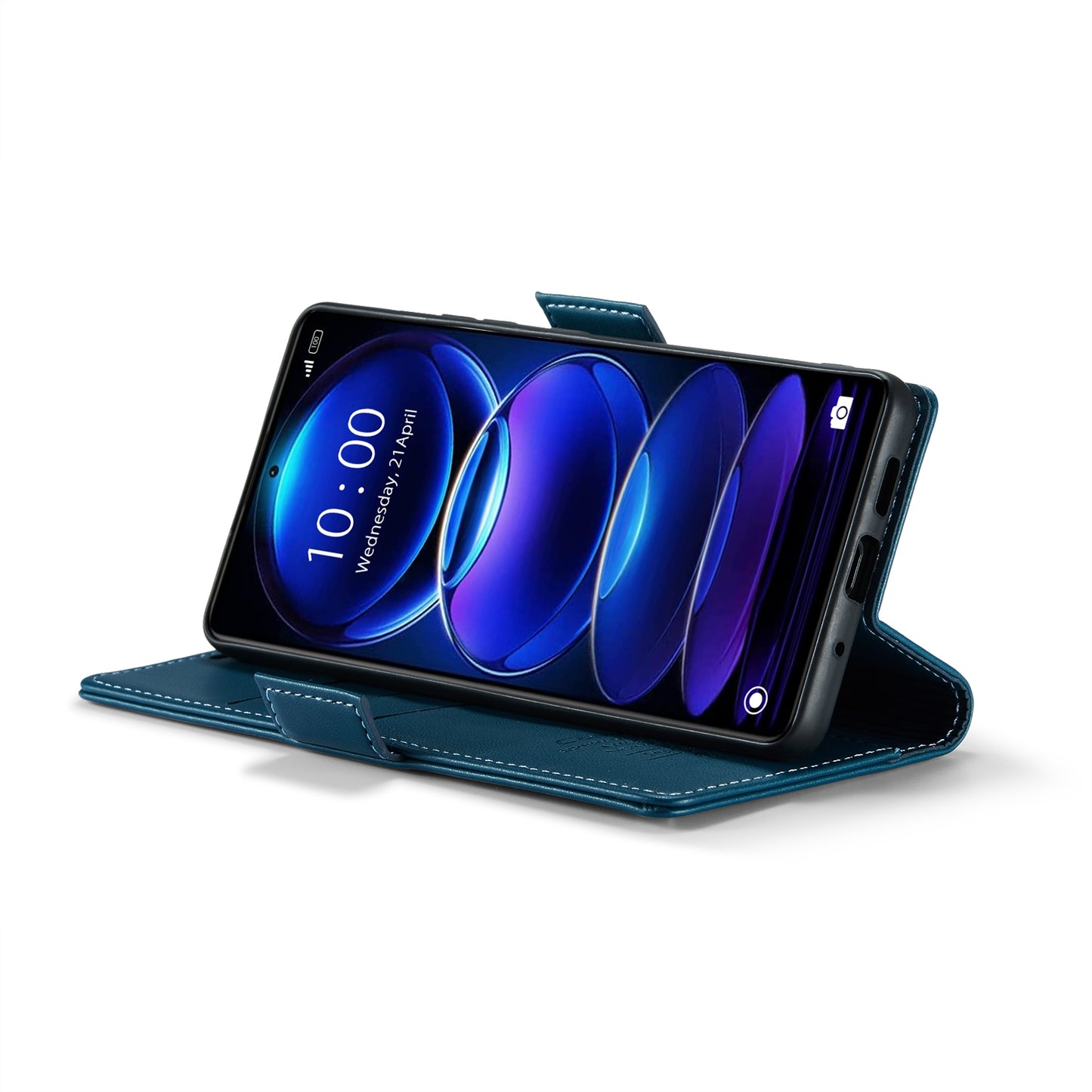 Xiaomi Redmi Note 12 Pro+ 5G Leather Wallet Case - RFID Blocking, Stand Function, Card Slots
