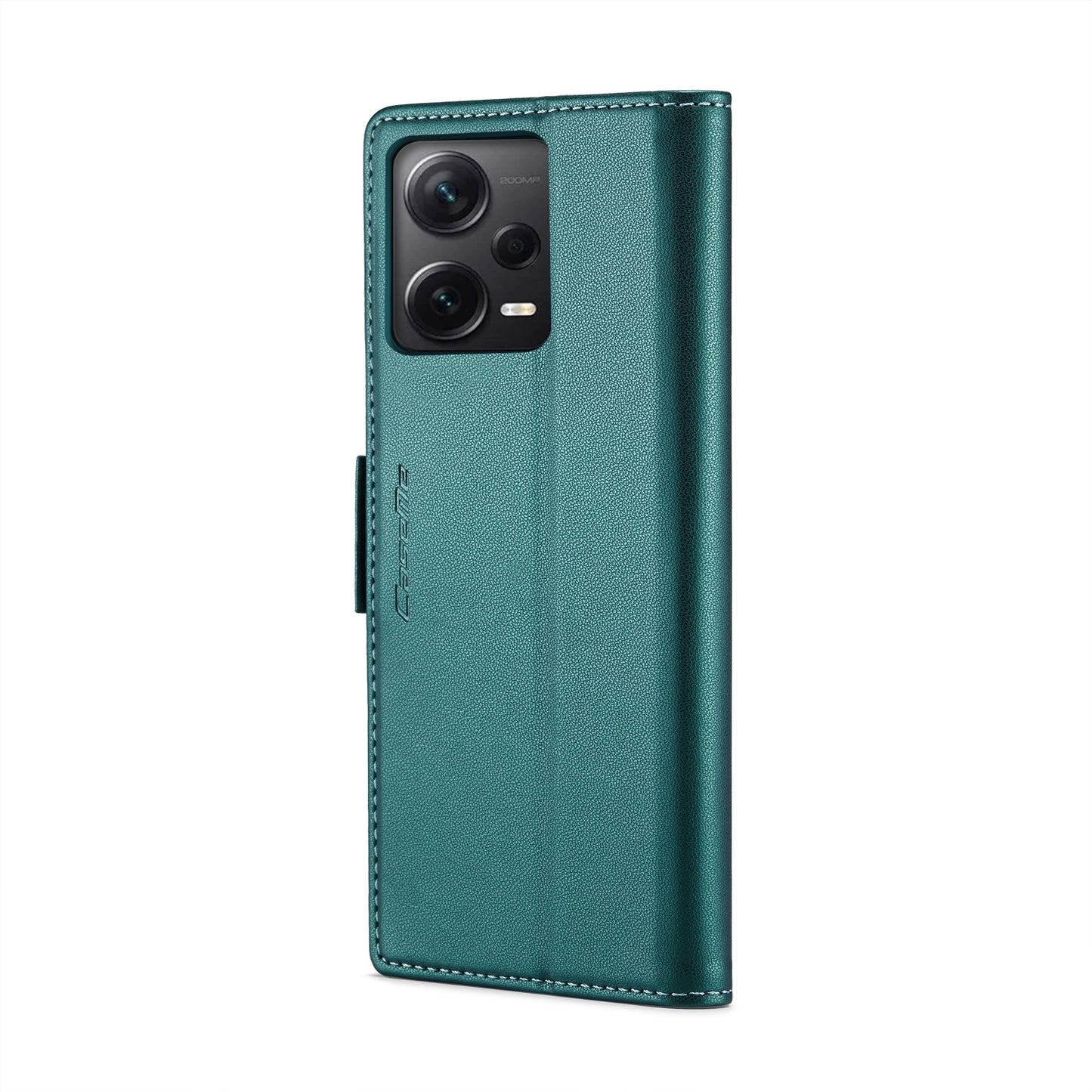 Xiaomi Redmi Note 12 Pro+ 5G Leather Wallet Case - RFID Blocking, Stand Function, Card Slots