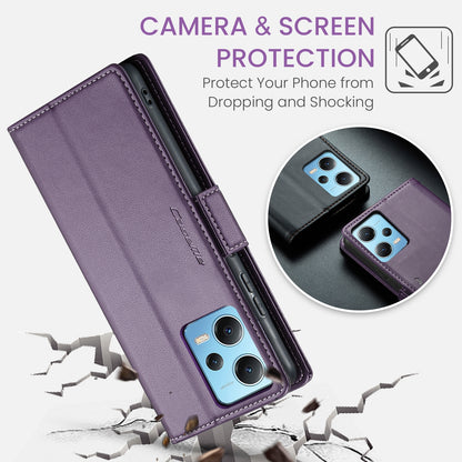 Xiaomi Poco X5 5G Leather Wallet Case - RFID Blocking, Stand Function, Card Slots