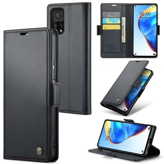 Xiaomi Mi 10T 5G／10T Pro 5G Leather Wallet Case - RFID Blocking, Stand Function, Card Slots