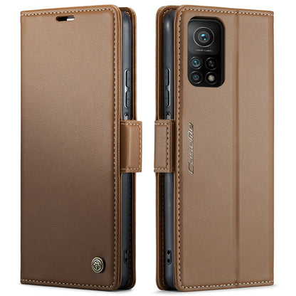 Xiaomi Mi 10T 5G／10T Pro 5G Leather Wallet Case - RFID Blocking, Stand Function, Card Slots