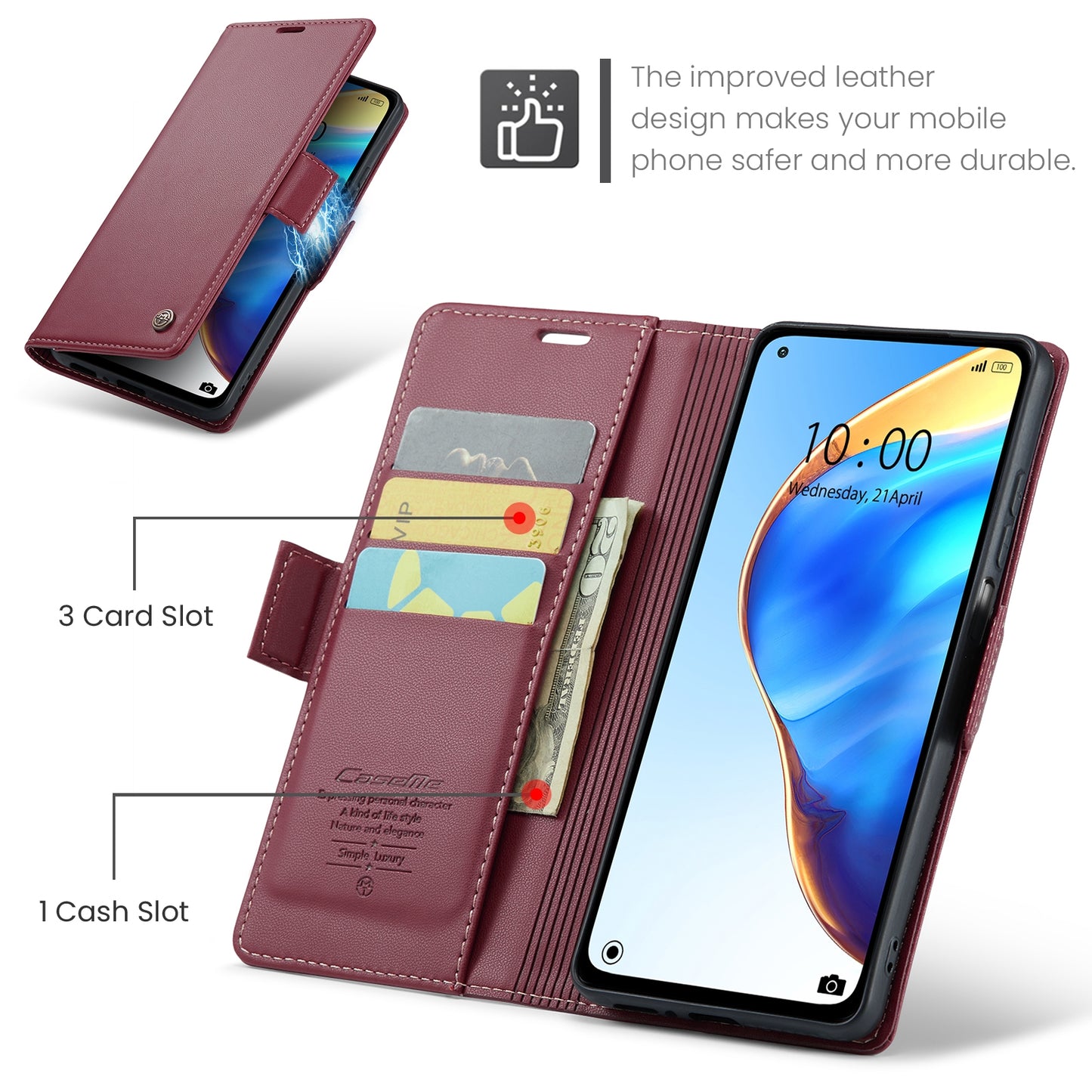 Xiaomi Mi 10T 5G／10T Pro 5G Leather Wallet Case - RFID Blocking, Stand Function, Card Slots