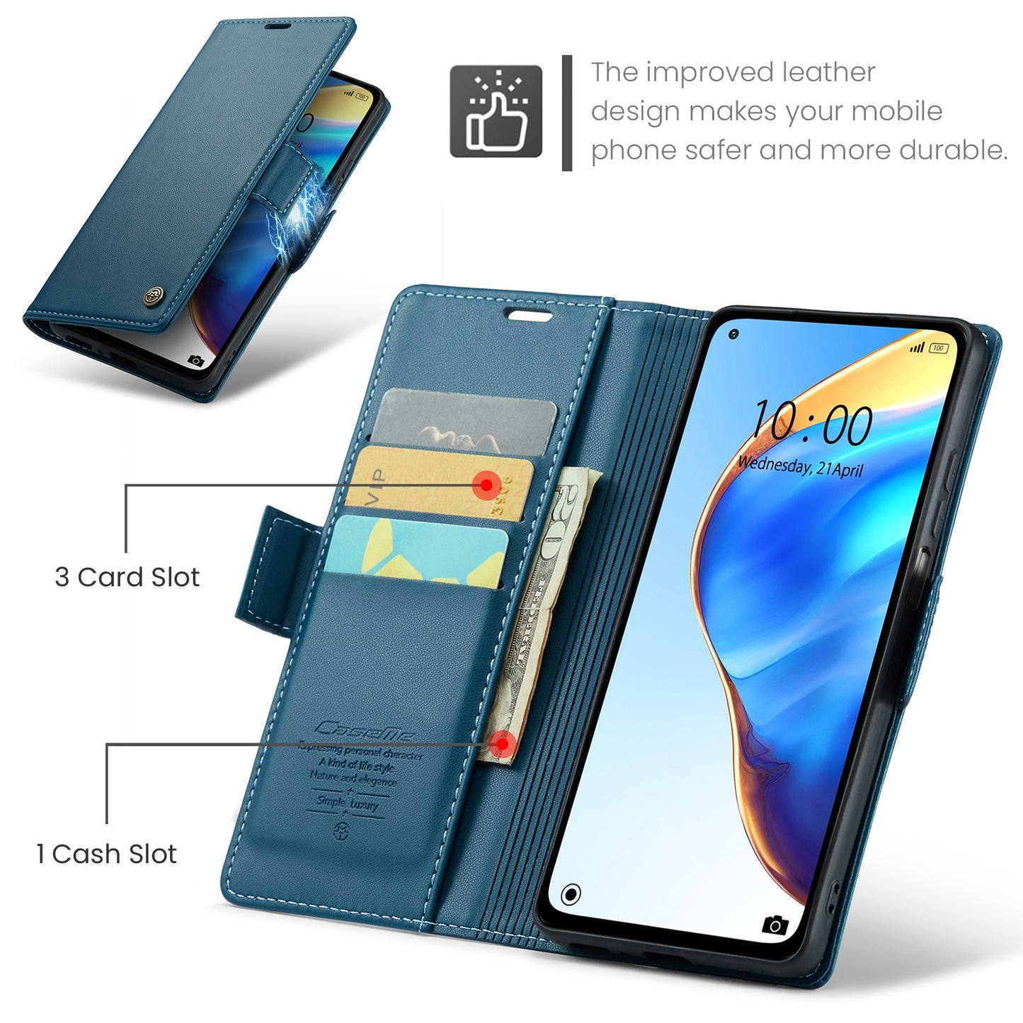 Xiaomi Mi 10T 5G／10T Pro 5G Leather Wallet Case - RFID Blocking, Stand Function, Card Slots