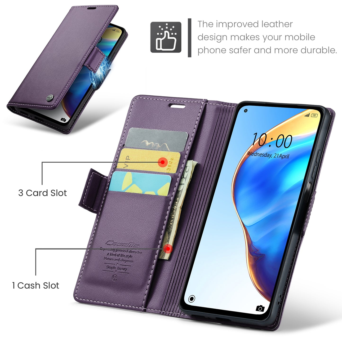 Xiaomi Mi 10T 5G／10T Pro 5G Leather Wallet Case - RFID Blocking, Stand Function, Card Slots