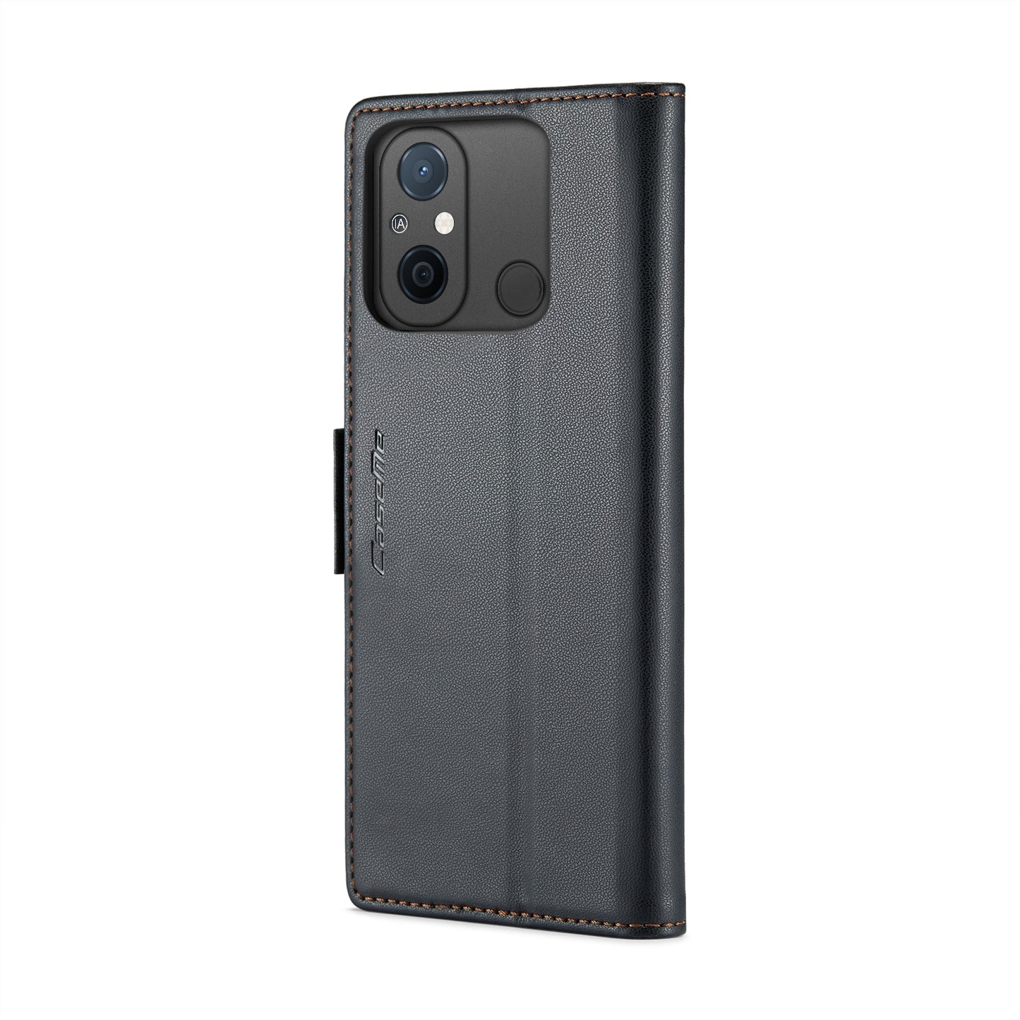 Xiaomi Redmi 11A Leather Wallet Case - RFID Blocking, Stand Function, Card Slots