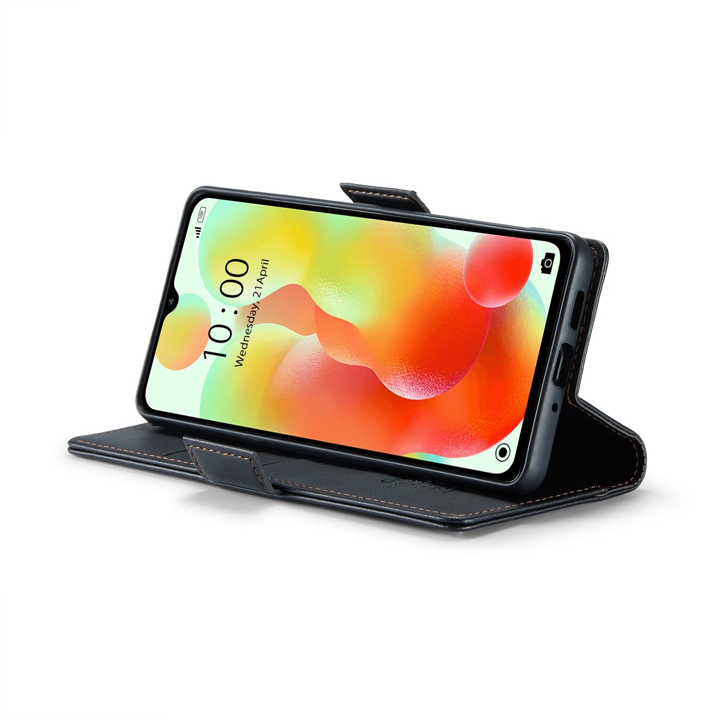 Xiaomi Redmi 11A Leather Wallet Case - RFID Blocking, Stand Function, Card Slots