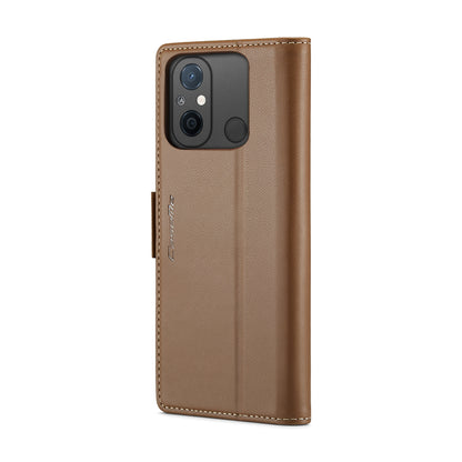 Xiaomi Redmi 12C Leather Wallet Case - RFID Blocking, Stand Function, Card Slots