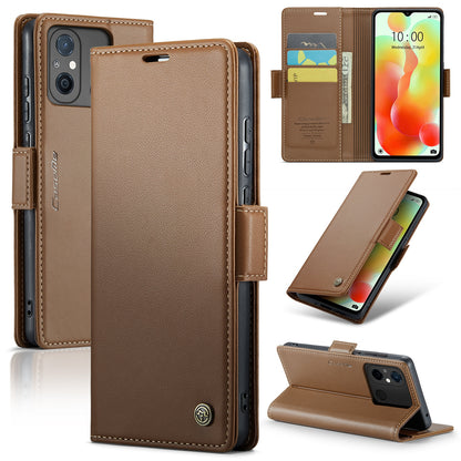 Xiaomi Redmi 12C Leather Wallet Case - RFID Blocking, Stand Function, Card Slots