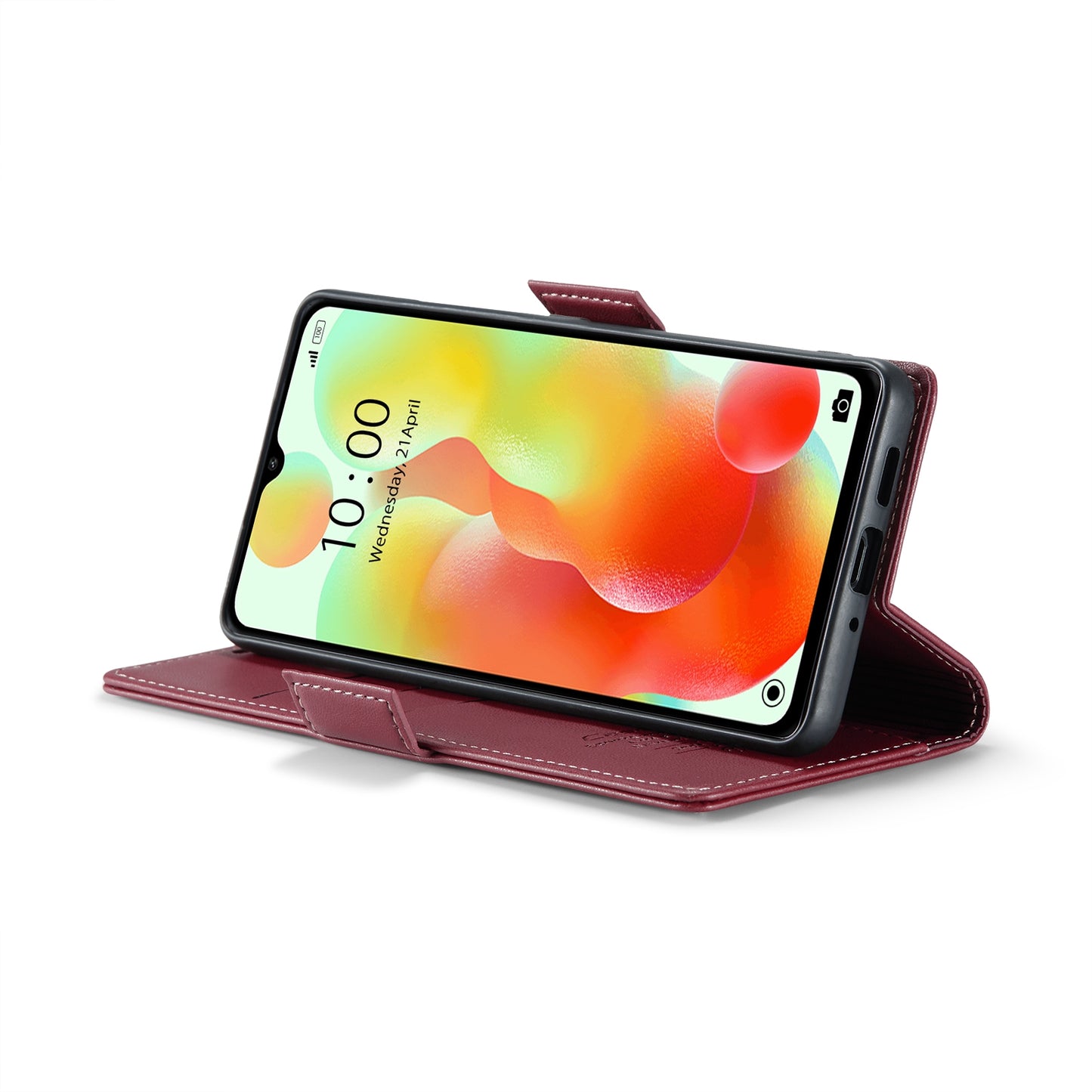 Xiaomi Redmi 11A Leather Wallet Case - RFID Blocking, Stand Function, Card Slots