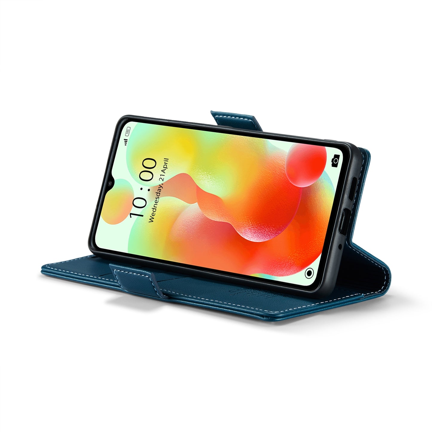 Xiaomi Redmi 11A Leather Wallet Case - RFID Blocking, Stand Function, Card Slots