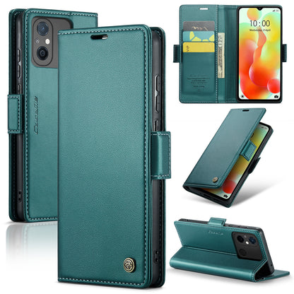 Xiaomi Redmi 11A Leather Wallet Case - RFID Blocking, Stand Function, Card Slots