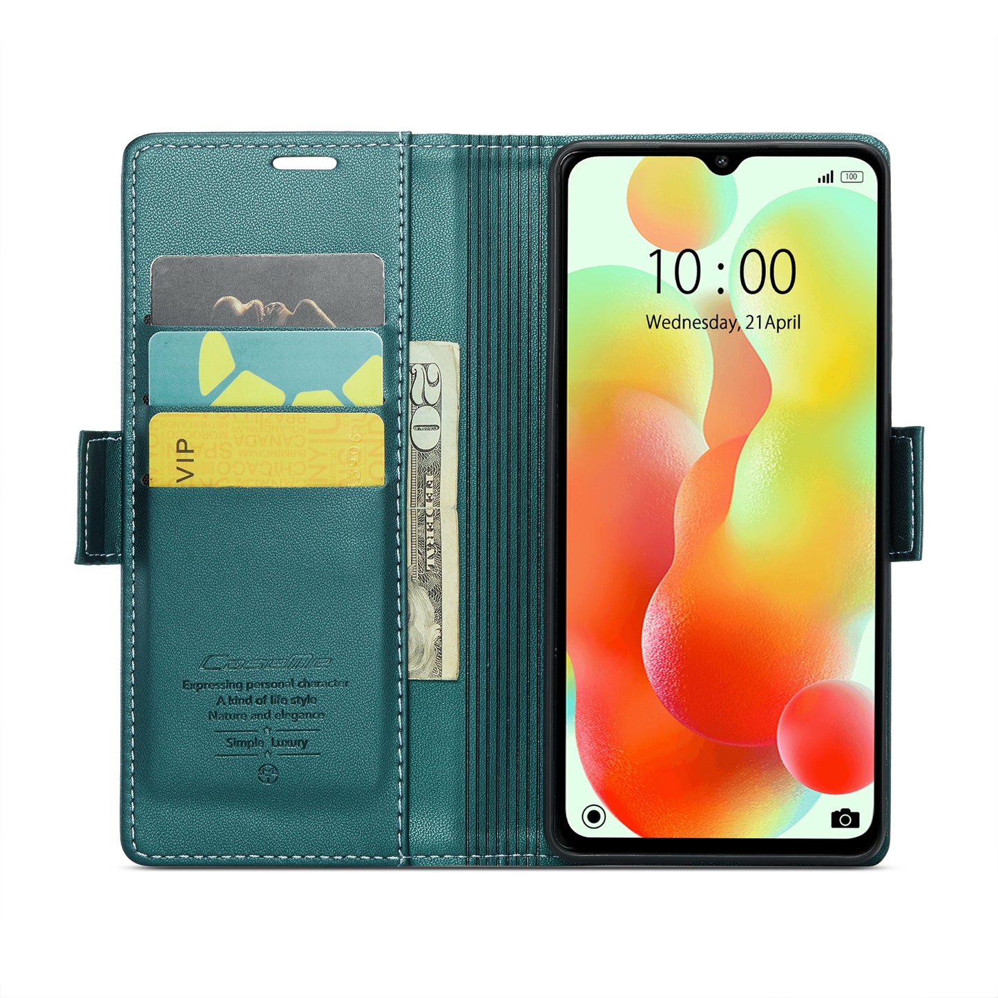 Xiaomi Redmi 12C Leather Wallet Case - RFID Blocking, Stand Function, Card Slots
