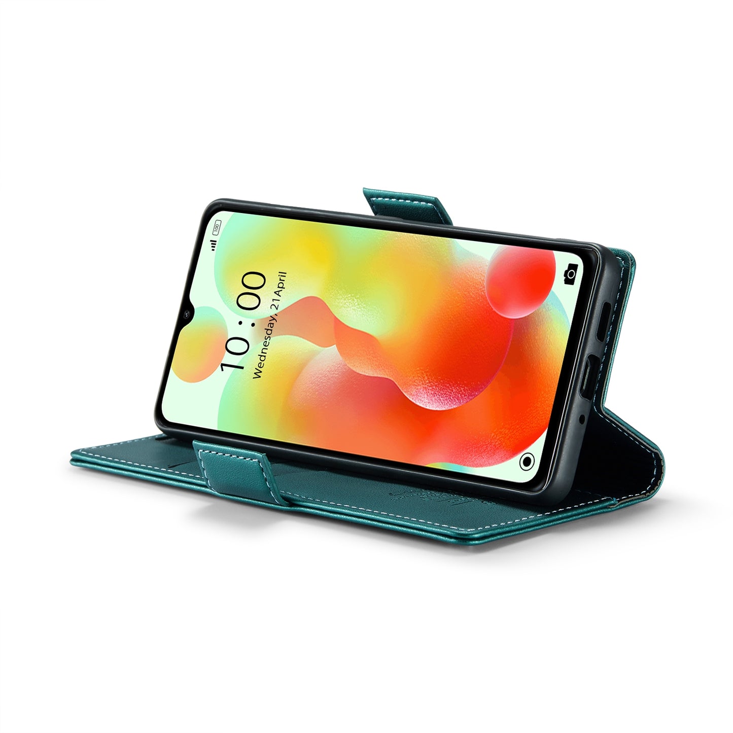 Xiaomi Redmi 11A Leather Wallet Case - RFID Blocking, Stand Function, Card Slots